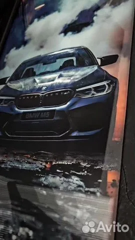 Нарды под стеклом «BMW M5 Ангельские глазки» — необычный подарок