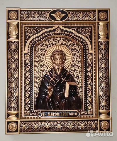 Икона резная Мирон Критский — необычный подарок