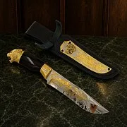 Украшенный нож «Ягуар» №1 — оригинальный подарок — фотография 1