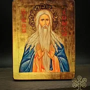 На память: Икона святого Макария Великого. Ручная работа — фотография 4