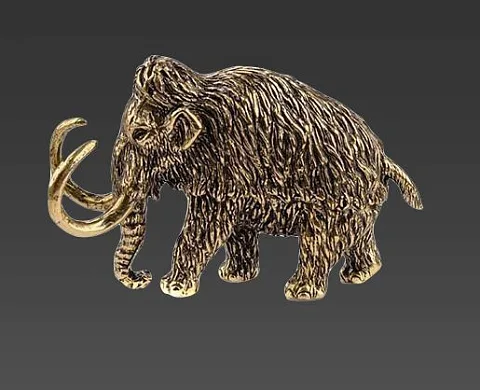 На память: Бронзовая миниатюра «Мамонт», 42×23×69 мм
