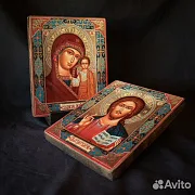 На память: Венчальная пара. Казанская Богоматерь и Спас — фотография 3