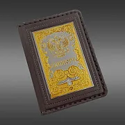 Кожаная обложка на паспорт №1 — красивый подарок — фотография 3