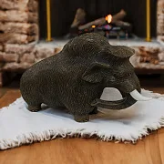 Каменная скульптура «Мамонт» из кальцита — красивый подарок — фотография 1