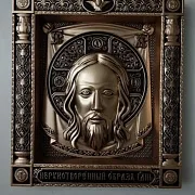 На память: Резная икона Спас Нерукотворный — фотография 6