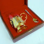 Подстаканник «Пантера» из Златоуста — необычный подарок — фотография 2