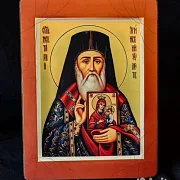 Икона деревянная "Святитель Нектарий Эгинский" — необычный подарок — фотография 5