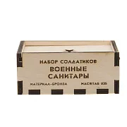 Бронзовый набор солдатиков «Советские санитары», 5 шт., 1:35 — необычный подарок — фотография 2