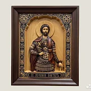Икона резная Святой Виктор — красивый подарок — фотография 1