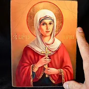 Именная икона "Святая Великомученица Марина" в подарок — фотография 1