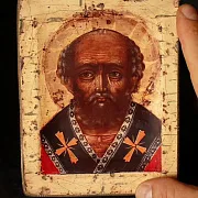 Св. Николай Чудотворец. Икона. 15*13 — оригинальный подарок — фотография 1