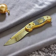 Складной нож «Тигр» из Златоуста — необычный подарок — фотография 1