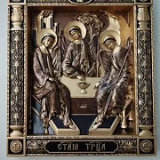 Икона Святая Троица — необычный подарок — фотография 10