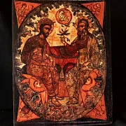 Подарочная икона "Троица Новозаветная " — фотография 1