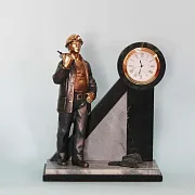 Подарочные часы «Шахтёр» со змеевиком и мрамором — фотография 2