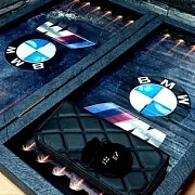 Нарды под стеклом «BMW» — оригинальный подарок — фотография 3