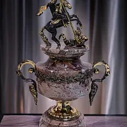 Кубок «Георгий Победоносец» из латуни и бронзы с креноидом — необычный подарок — фотография 1