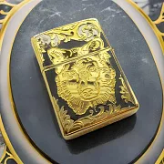 Бензиновая зажигалка Zippo "Волк одиночка" — необычный подарок — фотография 1