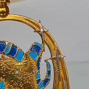Подарочный подсвечник «Козерог» с эмалью и фианитом — фотография 2
