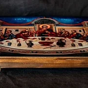 Подарочная икона авторская "Тайная вечеря" Дерево — фотография 3