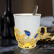 На память: Кофейная чашка "Васильки" — фотография 1
