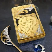 Зажигалка Zippo с гравировкой "Медведь". Златоуст — оригинальный подарок — фотография 1