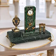 Ручная работа: Часы «Погон» с гербом ПС ФСБ и подставками — фотография 1