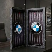 Нарды под стеклом «BMW» — оригинальный подарок — фотография 2