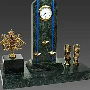 Подарочные часы «Погон» с гербом ВМФ и подставками — фотография 2