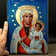 Икона " Богородица Васьковская (Ельская)" — оригинальный подарок — фотография 1