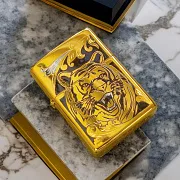 Зажигалка Zippo оригинал "Тигр" № 6 — оригинальный подарок — фотография 1