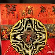 Икона деревянная "Лабиринт Веры" — красивый подарок — фотография 6