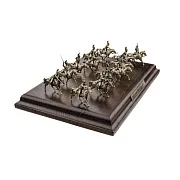 Диорама «Русские драгуны 1812 г.» из бронзы и ясеня, 1:72 — красивый подарок — фотография 6