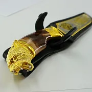 Дамасский нож «Ягуар» №5 — оригинальный подарок — фотография 3