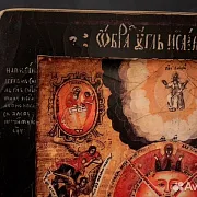 Икона деревянная "Всевидящее око Божие" — необычный подарок — фотография 4