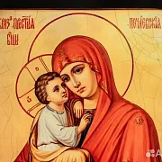 Икона деревянная "Богоматерь Почаевская" — красивый подарок — фотография 3