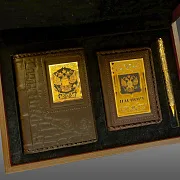 Подарочный набор «Ежедневник, паспорт, ручка» с фианитом — фотография 6