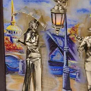 Ручная работа: Ключница «Пара. Набережная. Мост» с подсветкой — фотография 10