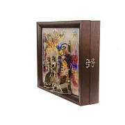 Ключница «Вечерняя прогулка. Мост» с подсветкой и бронзой — оригинальный подарок — фотография 9