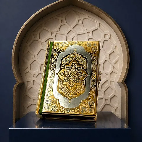 Коран № 3 — книга в кожаном переплёте — красивый подарок