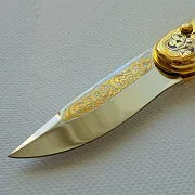 Складной нож «Тигр» из Златоуста — необычный подарок — фотография 5