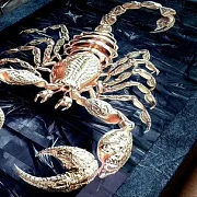 Нарды под стеклом «Золотой скорпион» — оригинальный подарок — фотография 4
