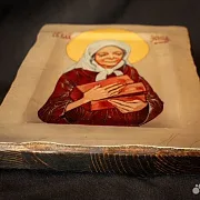 На память: Иконка Ксения Петербургская с кирпичиками — фотография 5