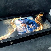 Нарды под стеклом «Великая Держава» — оригинальный подарок — фотография 3
