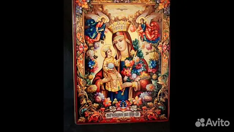 Подарочная икона Божией матери Неувядаемый Цвет