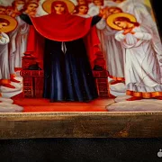 Икона "О тебе радуется и собор Архангелов" — оригинальный подарок — фотография 5