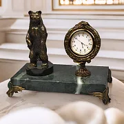 Часы «Элина» с медведем — необычный подарок — фотография 1