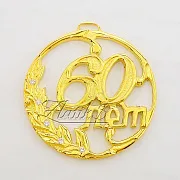 В подарок: Медаль «60 лет» с фианитом — фотография 4