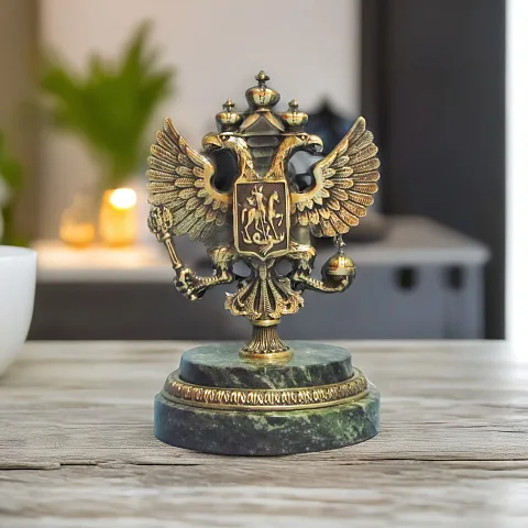 Бронзовая статуэтка «Герб Российский» в подарок