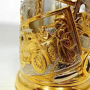 Латунный подстаканник «Ретро» — красивый подарок — фотография 4